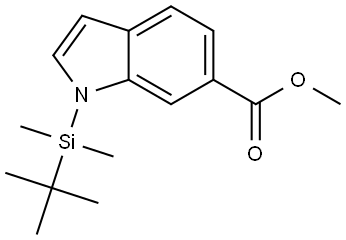 Methyl-1-(tert-butyldimethylsilyl)-1H-indole-6-carboxylate Structure