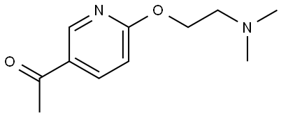 1-[6-[2-(Dimethylamino)ethoxy]-3-pyridinyl]ethanone Structure