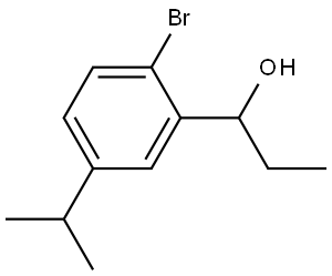 1-(2-bromo-5-isopropylphenyl)propan-1-ol Structure