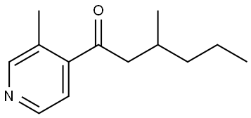 3-Methyl-1-(3-methyl-4-pyridinyl)-1-hexanone Structure