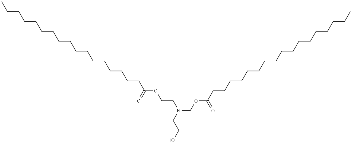 2-((2-hydroxyethyl)((stearoyloxy)methyl)amino)ethyl stearate Structure