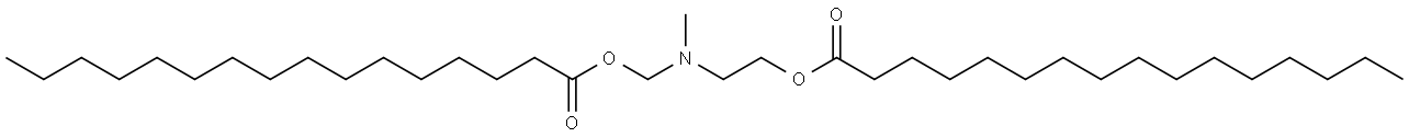 2-(methyl((palmitoyloxy)methyl)amino)ethyl palmitate Structure