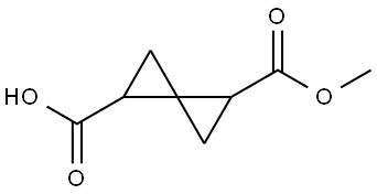 4-(methoxycarbonyl)spiro[2.2]pentane-1-carboxylic acid Structure