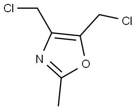 1. 4,5-bis(chloromethyl)-2-methyl-oxazole Structure