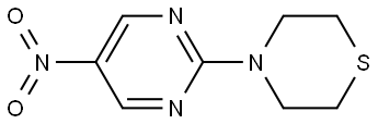 4-(5-nitropyrimidin-2-yl)thiomorpholine Structure