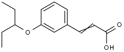 3-[3-(1-Ethylpropoxy)phenyl]-2-propenoic acid Structure