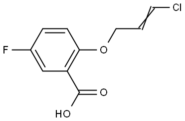 (E)-2-((3-chloroallyl)oxy)-5-fluorobenzoic acid Structure