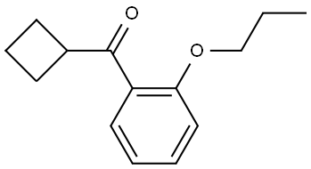 Cyclobutyl(2-propoxyphenyl)methanone Structure