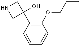 3-(2-Propoxyphenyl)-3-azetidinol Structure