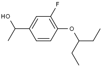 4-(1-Ethylpropoxy)-3-fluoro-α-methylbenzenemethanol Structure