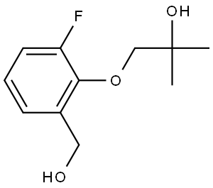 3-Fluoro-2-(2-hydroxy-2-methylpropoxy)benzenemethanol Structure