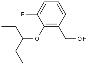 2-(1-Ethylpropoxy)-3-fluorobenzenemethanol Structure