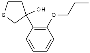 Tetrahydro-3-(2-propoxyphenyl)thiophene-3-ol Structure