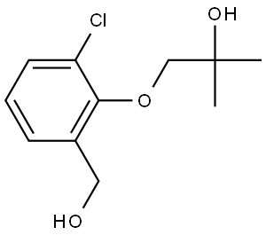 3-Chloro-2-(2-hydroxy-2-methylpropoxy)benzenemethanol Structure