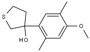 Tetrahydro-3-(4-methoxy-2,5-dimethylphenyl)thiophene-3-ol Structure