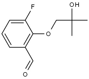 3-Fluoro-2-(2-hydroxy-2-methylpropoxy)benzaldehyde Structure