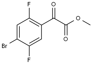 Methyl 4-bromo-2,5-difluoro-α-oxobenzeneacetate Structure