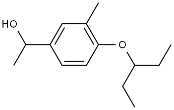 4-(1-Ethylpropoxy)-α,3-dimethylbenzenemethanol Structure