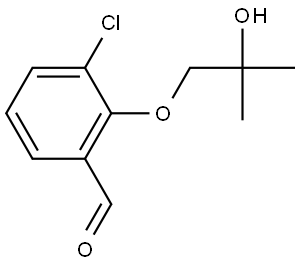 3-Chloro-2-(2-hydroxy-2-methylpropoxy)benzaldehyde Structure