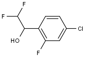 1-(4-Chloro-2-fluorophenyl)-2,2-difluoroethanol Structure