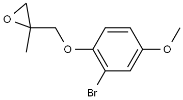 2-[(2-Bromo-4-methoxyphenoxy)methyl]-2-methyloxirane Structure