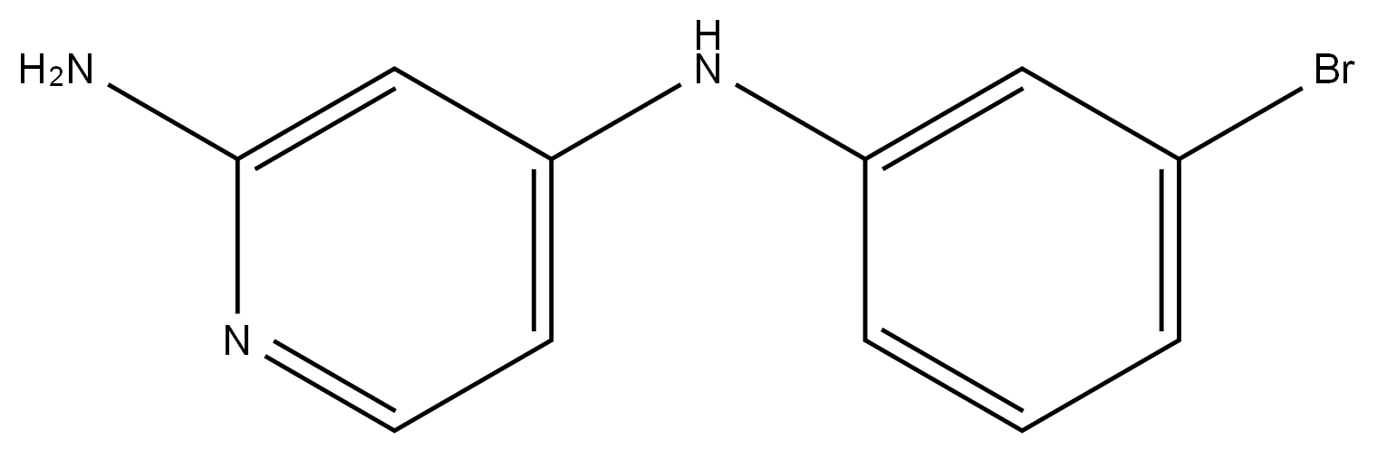 2,4-Pyridinediamine, N4-(3-bromophenyl)- Structure