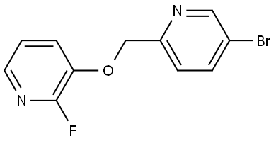 3-[(5-Bromo-2-pyridinyl)methoxy]-2-fluoropyridine Structure