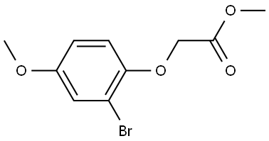 Methyl 2-(2-bromo-4-methoxyphenoxy)acetate Structure