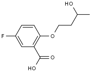 5-fluoro-2-(3-hydroxybutoxy)benzoic acid Structure