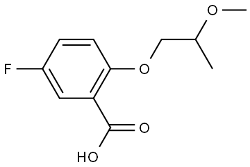 5-fluoro-2-(2-methoxypropoxy)benzoic acid Structure