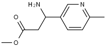 Methyl β-amino-6-methyl-3-pyridinepropanoate Structure