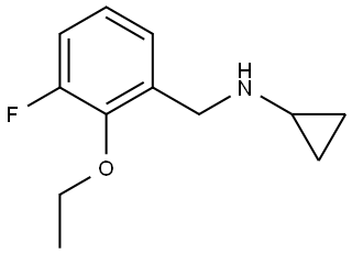 N-Cyclopropyl-2-ethoxy-3-fluorobenzenemethanamine Structure