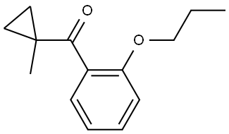 (1-Methylcyclopropyl)(2-propoxyphenyl)methanone Structure