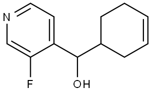 α-3-Cyclohexen-1-yl-3-fluoro-4-pyridinemethanol Structure