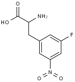 2-AMINO-3-(3-FLUORO-5-NITROPHENYL)PROPANOIC ACID Structure