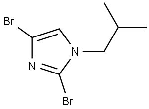 2,4-dibromo-1-isobutyl-1H-imidazole Structure