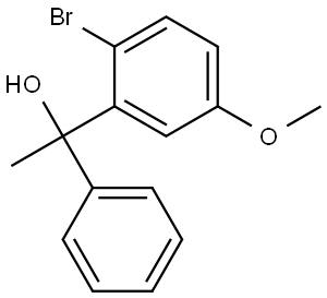 2-Bromo-5-methoxy-α-methyl-α-phenylbenzenemethanol Structure