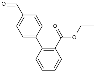 4'-Formyl-biphenyl-2-carboxylic acid ethyl ester Structure