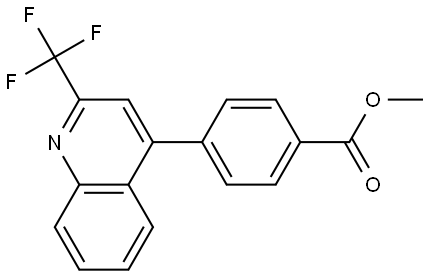 methyl 4-(2-(trifluoromethyl)quinolin-4-yl)benzoate Structure