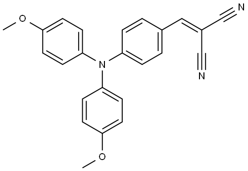 2-(4-(bis(4-methoxyphenyl)amino)benzylidene)malononitrile Structure