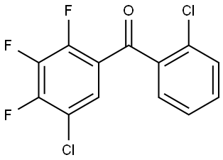 (2-Chlorophenyl)(5-chloro-2,3,4-trifluorophenyl)methanone Structure