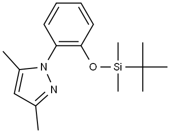 1-(2-(tert-Butyldimethylsilyloxy)phenyl)-3,5-dimethyl-1H-pyrazole Structure