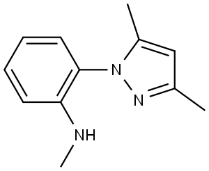 2-(3,5-Dimethyl-1H-pyrazol-1-yl)-N-methylaniline Structure