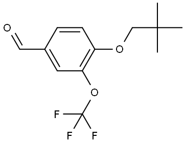 4-(2,2-Dimethylpropoxy)-3-(trifluoromethoxy)benzaldehyde Structure