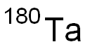 Tantalum-180 Structure