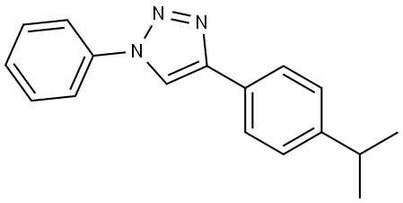 4-(4-Propan-2-ylphenyl)-1-phenyl-1H-1,2,3-triazole Structure