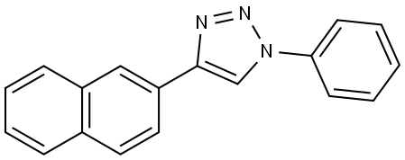 4-(Naphthalen-2-yl)-1-phenyl-1H-1,2,3-triazole Structure