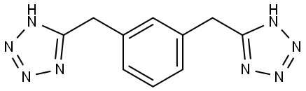 1,3-bis((1H-tetrazol-5-yl)methyl)benzene Structure