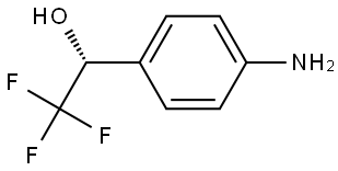 Benzenemethanol, 4-amino-α-(trifluoromethyl)-, (R)- Structure