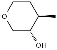 trans-4-Methyltetrahydro-2H-pyran-3-ol Structure